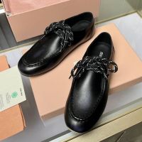 Ботинки лоферы MIU MIU Premium