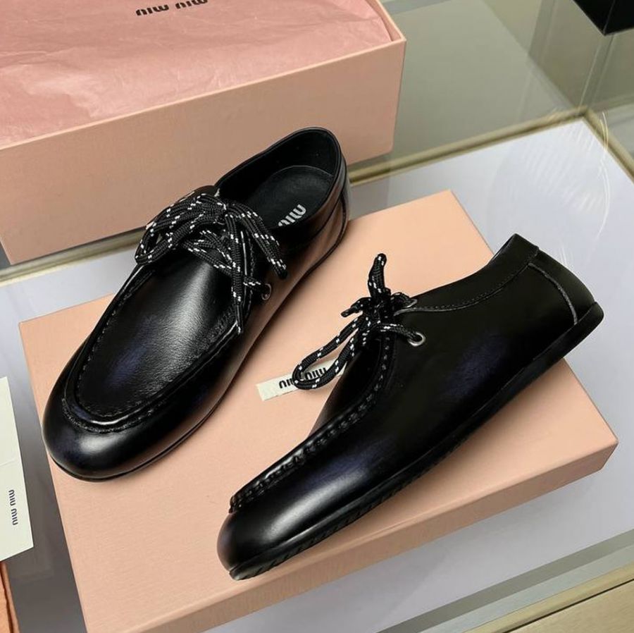 Ботинки лоферы MIU MIU Premium