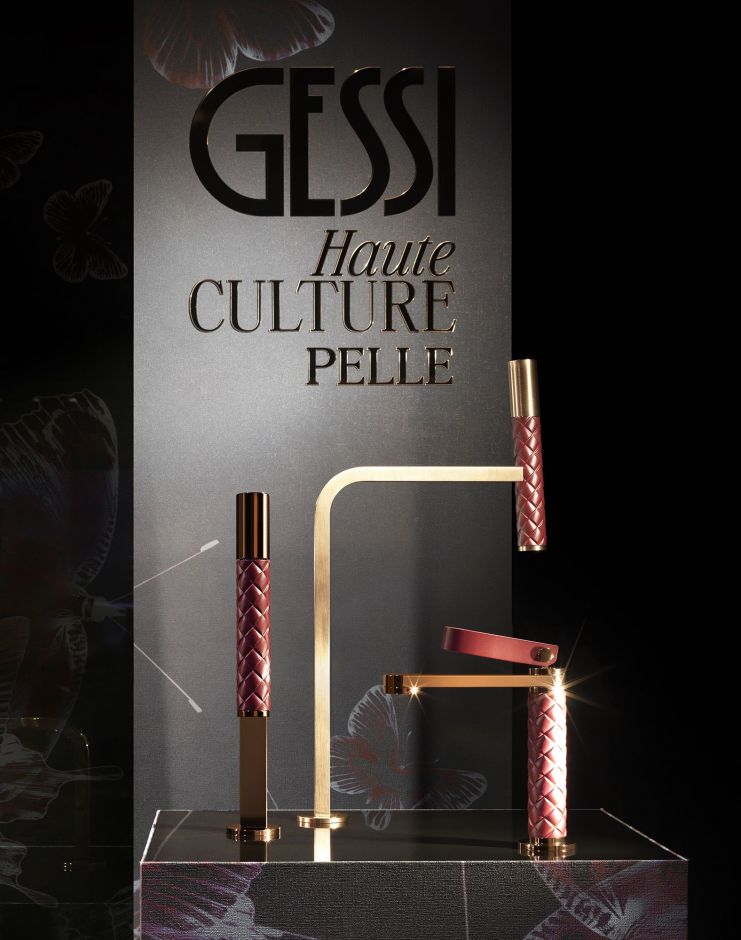 Смеситель для раковины Gessi Pelle c высоким изливом ФОТО