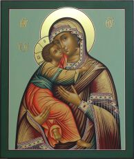 Владимирская икона Божией Матери (копия Симона Ушакова)(UV-печать)(10465)