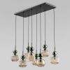 Подвесной светильник со стеклянными плафонами TK Lighting 11151 / подвесной светильник / Sophia Green Cognac