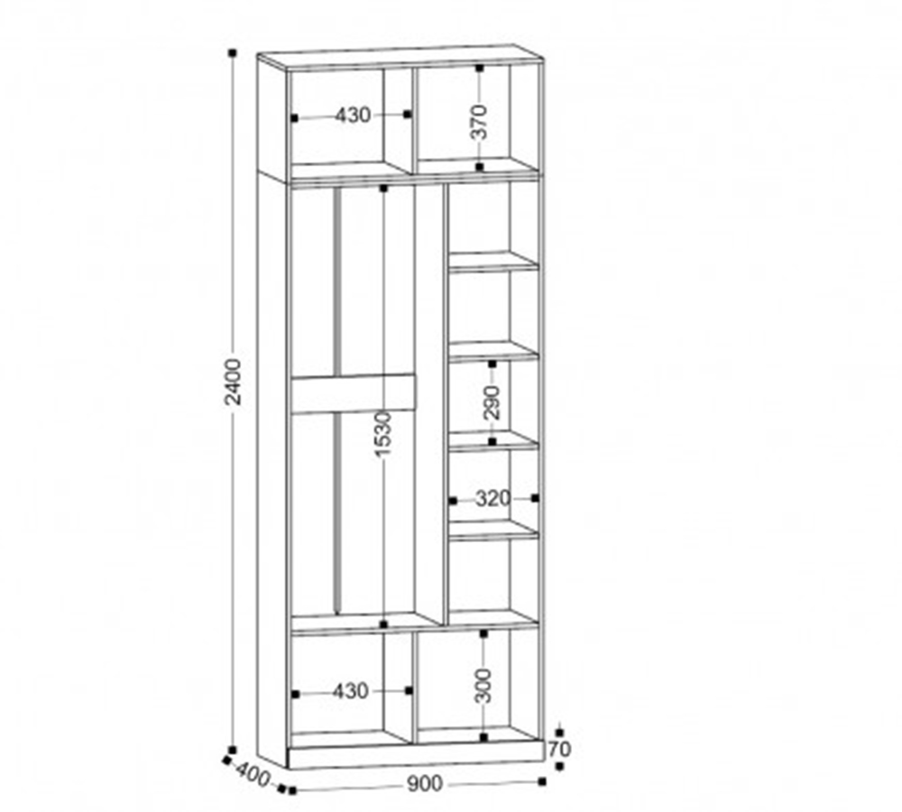 Николь-2 шкаф