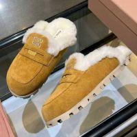 Мюли MIU MIU с мехом Premium