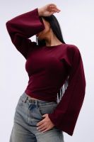 Аида лонгслив женский [бордо]