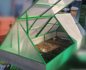 Парник " Домик" 1,5х2м профильная труба 20*20*1,5мм. КАРКАС без подиума