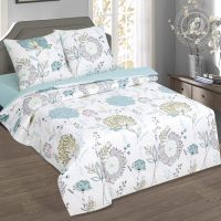 «Тишина природы» (ЛЮКС с простыней на резинке) постельное белье Поплин 2-х спальный