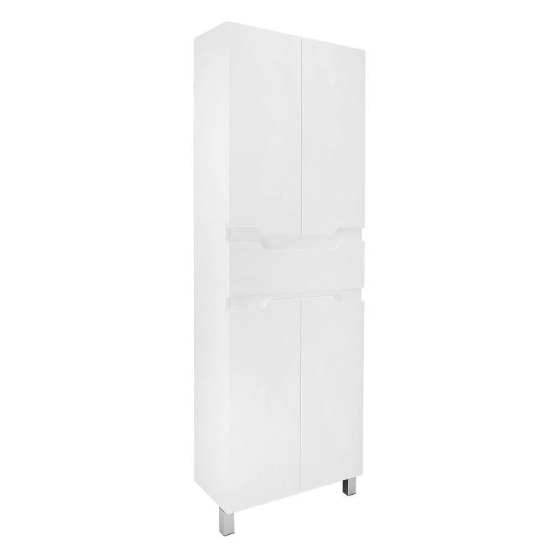 Пенал напольный Azario KANTRI 60/1 600х30х1900, белый глянец CS00097266