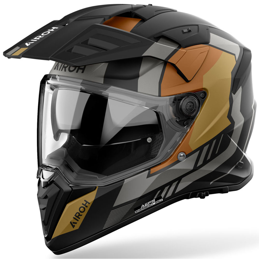 Airoh Bandit Horn Gold Matt шлем для приключений и мототуризма