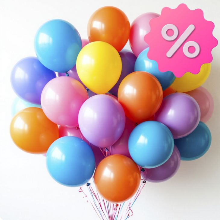 Шары 30 шт (ассорти)