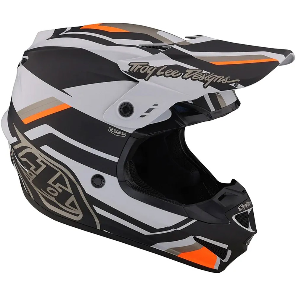 Troy Lee Designs GP Apex Gray/Orange шлем для мотокросса и эндуро