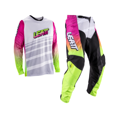 Комплект мотоджерси/мотоштаны подростковый Leatt 3.5 Jr Ride Kit Retro Pink