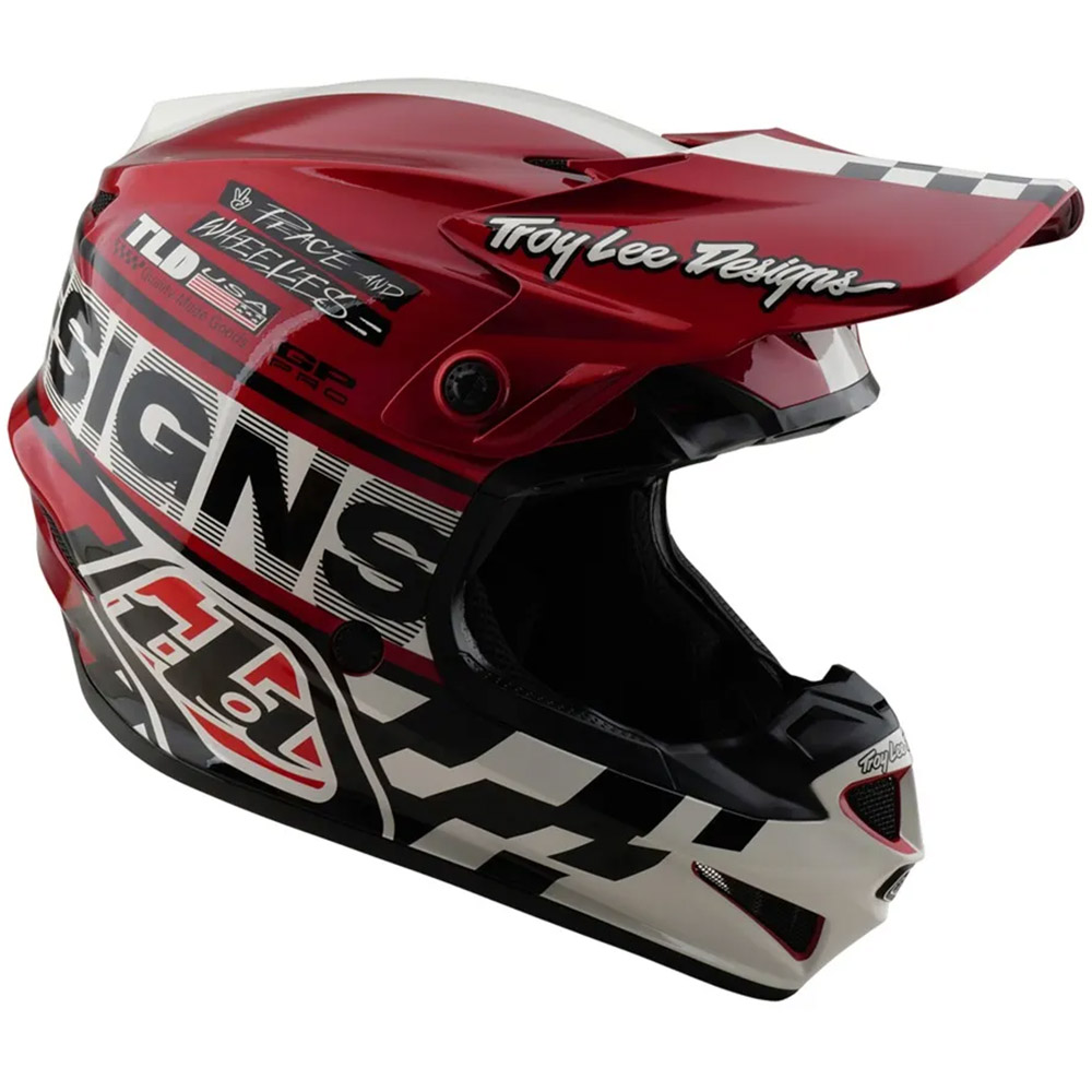 Troy Lee Designs GP Pro Fifty-50 White/Red шлем для мотокросса и эндуро