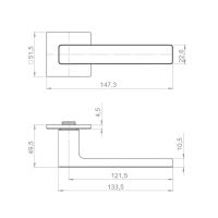 Ручка Armadillo Toffee K.YM схема
