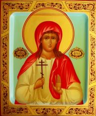 Рукописная икона Алла Готфская на липовой доске (ктг4-22291)