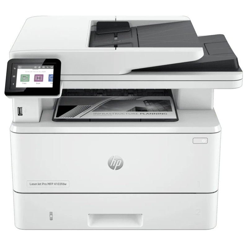 МФУ HP LaserJet Pro 4103fdw A4 лазерный черно-белый, 2Z629A
