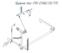 Пружина maz-1781 23SN2/20/170 (взамен каталожной позиции Z-562 000.000.054)