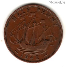 Великобритания 1/2 пенни 1942