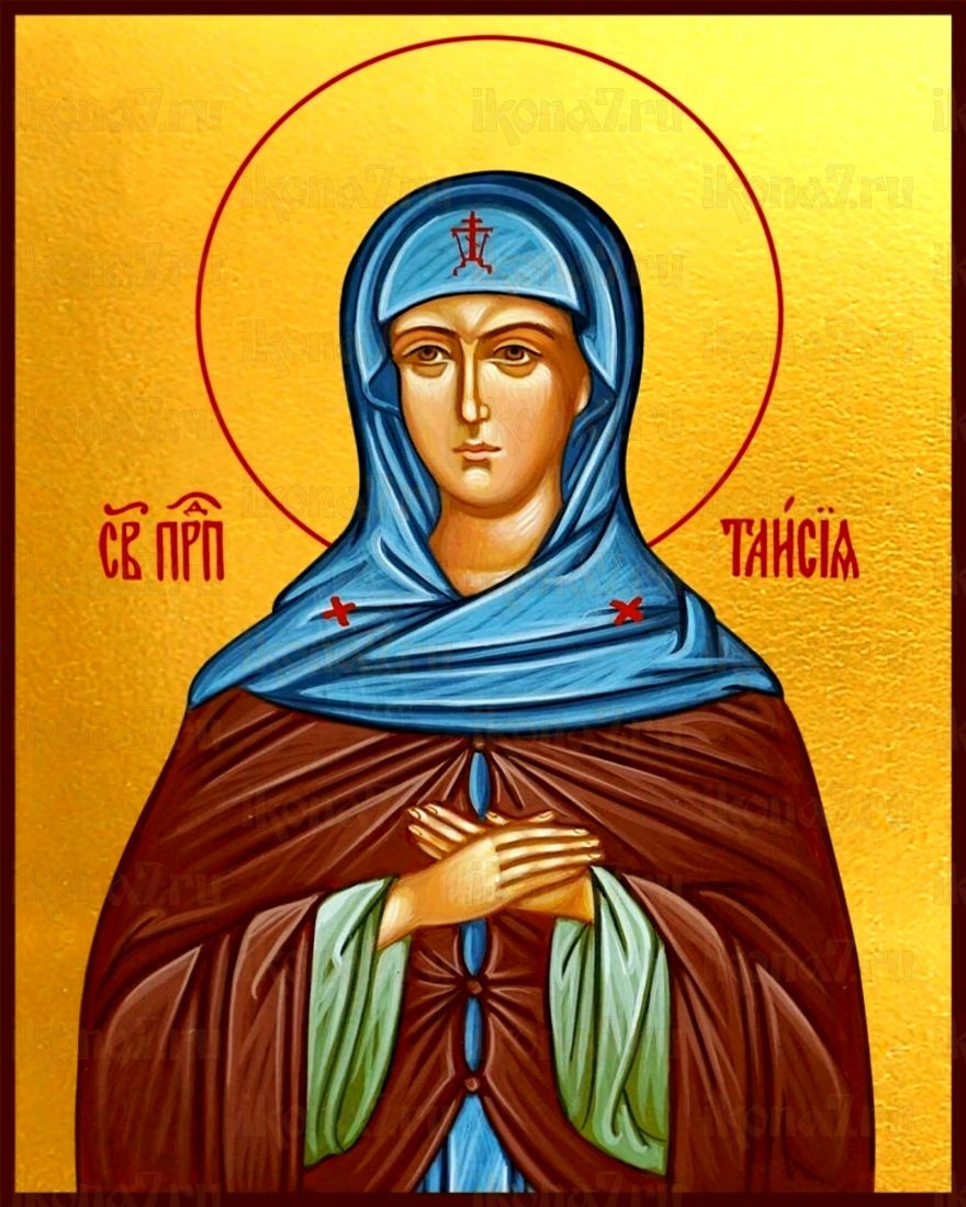 Икона Таисия Египетская (Печать на холсте на деревяной основе 2-3см)(20100)