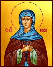Икона Таисия Египетская (Печать на холсте на деревяной основе 2-3см)(20100)