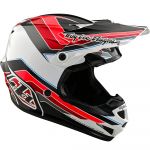 Troy Lee Designs SE4 Polyacrylite MIPS Block Charcoal/Red шлем для мотокросса и эндуро