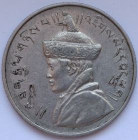 Король Джигме  ½ рупии Бутан 1950