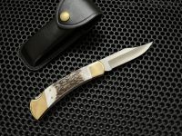 Нож Buck 110 Genuine Stag Folding Hunter
