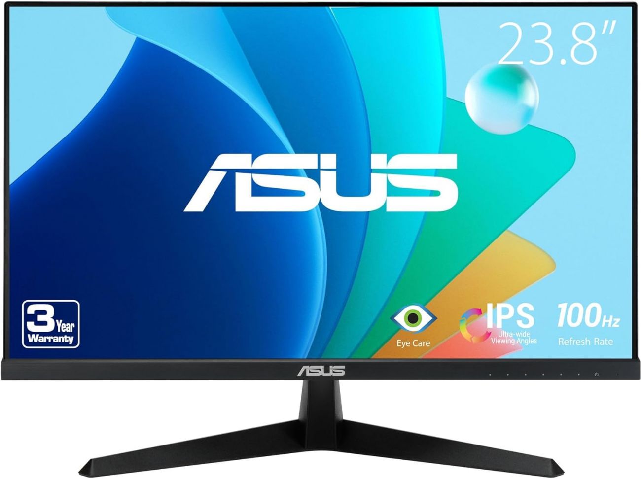 Монитор Asus VY249HF 23.8" IPS чёрный, 90LM06A3-B01A70