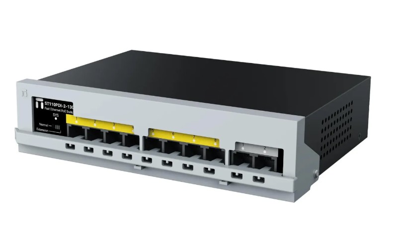 Коммутатор NETIS ST110PDI-2-130 8-PoE Неуправляемый 10-ports, ST110PDI-2-130