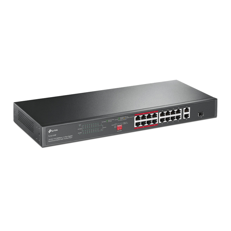 Коммутатор TP-Link SL1218P 16-PoE Неуправляемый 18-ports, TL-SL1218P
