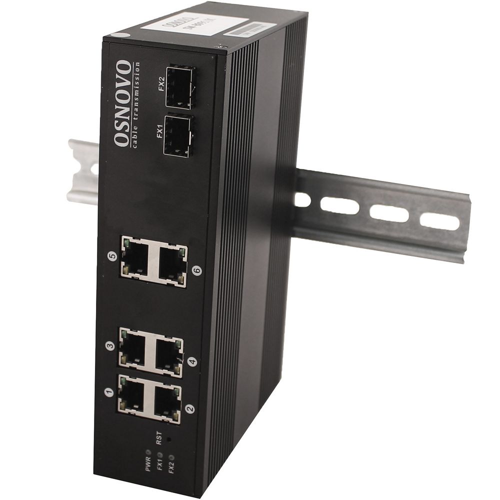 Промышленный коммутатор OSNOVO SW-8062/IC 6-PoE Неуправляемый 8-ports, SW-8062/IC