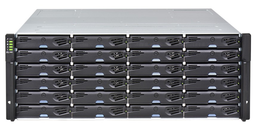 Дисковый массив INFORTREND EonStor DS 1024 G3 24x3.5" Rack 4U чёрный, DS1024R3C000C-8U32