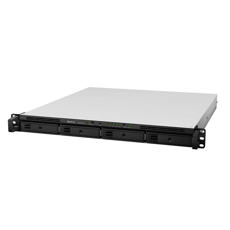 Сетевое хранилище NAS Synology RackStation RS1619xs+ 4x3.5" Rack 1U чёрный, RS1619XS+
