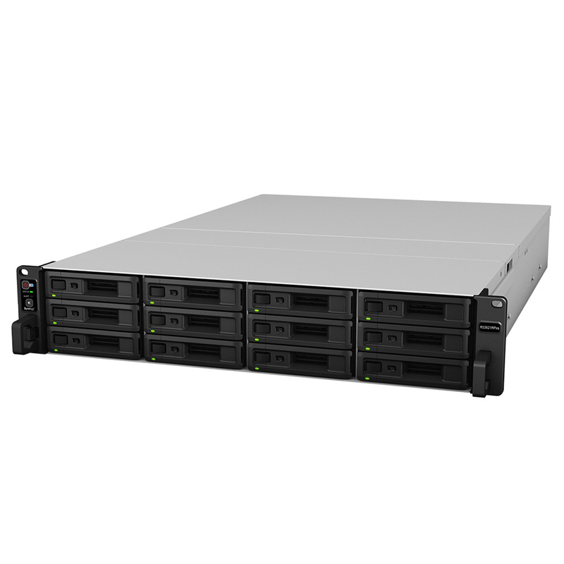 СХД Synology RS3621RPXS 12x3.5" Rack 2U чёрный, RS3621RPXS