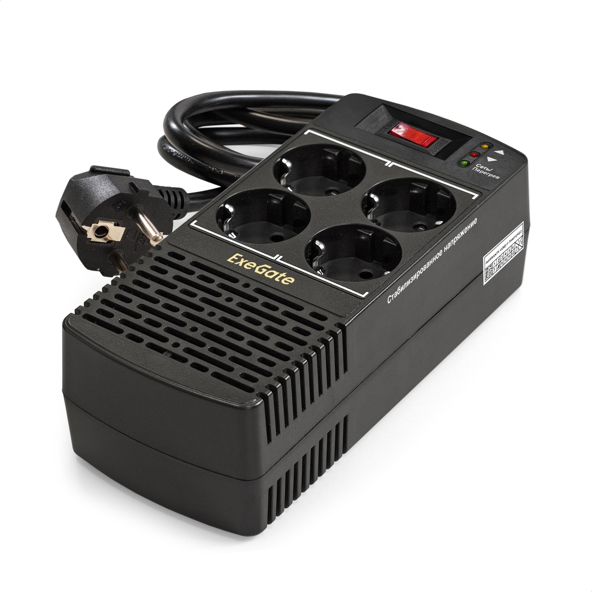 Стабилизатор Exegate Power AD5000-600 600 ВА 150-280В in 220V out, EP285937RUS