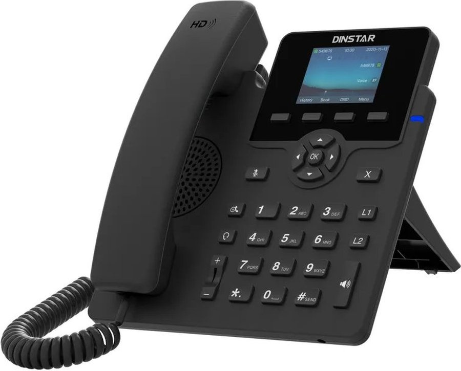IP-телефон Dinstar C62UP SIP чёрный, C62UP
