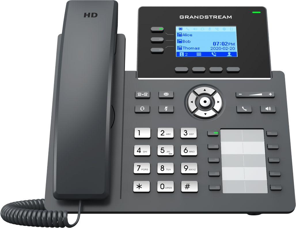 IP-телефон GRANDSTREAM GRP-2604P SIP чёрный, GRP-2604P