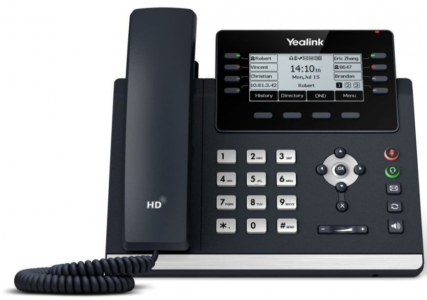 IP-телефон Yealink SIP-T43U SIP без БП серый, SIP-T43U