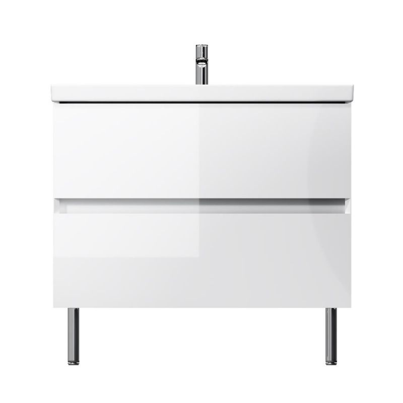 База под раковину AM.PM Above, напольная, 2 ящика, 80 см, белый глянец M9XFSX0802WG