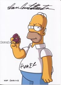 Автограф: Дэн Кастелланета. Симпсоны / The Simpsons