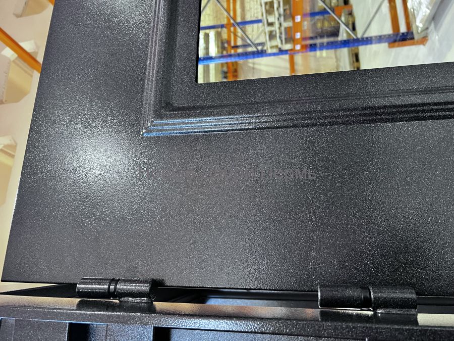 Уличная дверь Термо со стеклопакетом Винтер Панорама