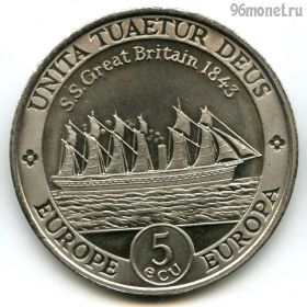 Великобритания 5 экю 1993 Англия