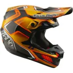 Troy Lee Designs SE5 ECE Carbon Crest Gold шлем для мотокросса и эндуро