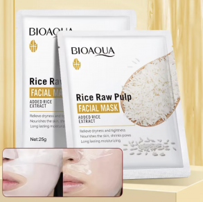Тканевая маска для лица BIOAOUA с рисовым пюре 25 g