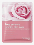 Увлажняющая тканевая маска для лица с экстрактом розы Bioaqua Rose Essence Brighten Skin Mask 25 грамм