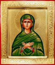 Мариамна Праведная рукописная Икона на липовой доске (22537)