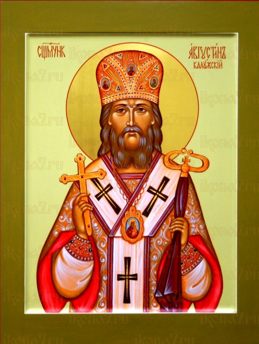 Августин Беляев Икона печатная (холст на дереве) (20138)