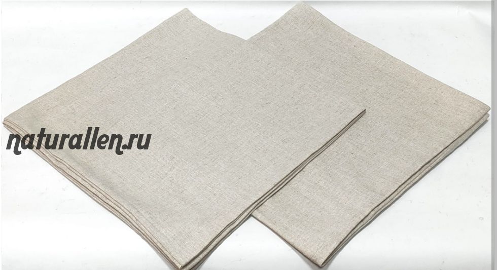 Наволочка "Серая" 40*60, лен