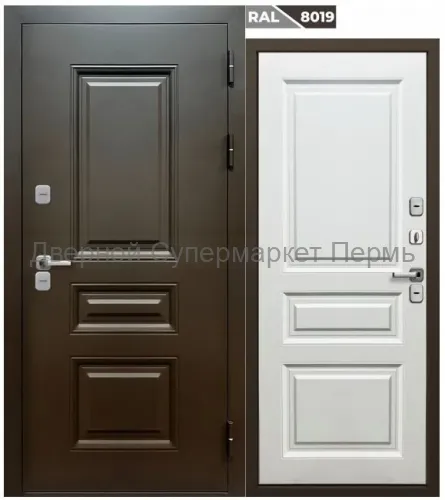 Дверь с терморазрывом Luxor Termo Классика 8019 Сатин белый