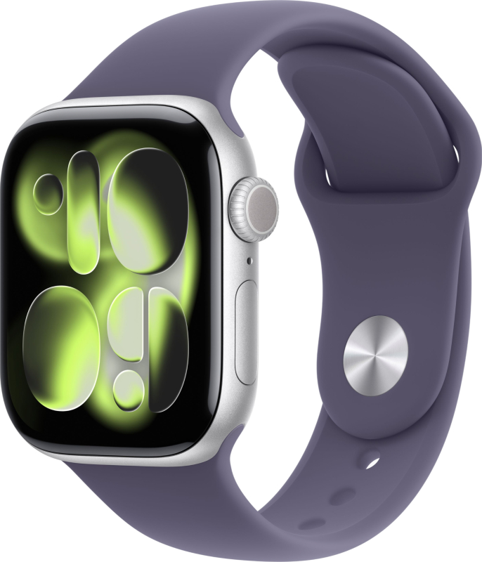 Apple Watch Series 11 Silver Aluminium Purple Fog Sport Band