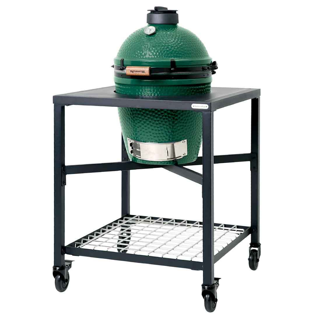 Керамический гриль Big Green Egg М Medium (средний), 40 см, на модульной подставке